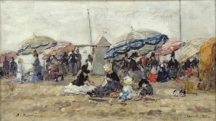 Parasols on the Beach at Trouville